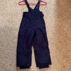 Cat & Jack navy snow bibs. Size 4T.